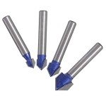 Yakamoz 90 Degree V Groove Router Bit Set