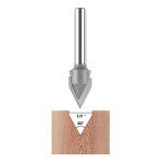 SpeTool 60° V Groove CNC Router Bit 1/2