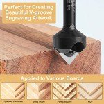 BINSTAK 90° V Groove Router Bit 1/4" Shank