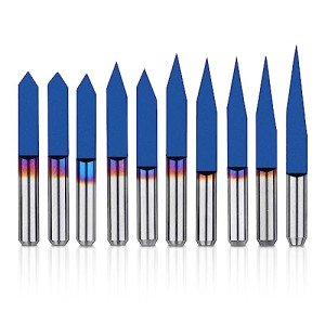 Genmitsu 10-Piece V-Groove CNC Router Bits Set