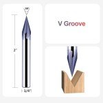 SpeTool 30° V Groove Router Bit 1/4" Shank