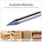 SpeTool 30° V Groove Router Bit 1/4" Shank