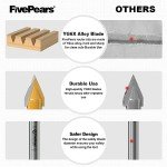 FivePears 45° V Groove Router Bit - 1/4" Shank