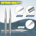 HUHAO 5pcs 20° V Router Bits for Engraving