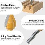 FivePears 45° V Groove Router Bit - 1/4" Shank