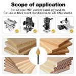 FivePears 45° V Groove Router Bit - 1/4" Shank