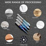 CNC Router Bits Set for Wood Carving - 4 PCS