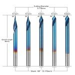 Genmitsu 5-Piece V-Groove CNC Router Bits Set