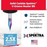 Amana Tool 30° V-Groove Router Bit 1/4 Inch