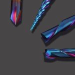 HQMaster 4-Piece CNC Router Bit Set 1/4 Inch