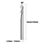 HUHAO 60° V Groove CNC Router Bits - 5PCS