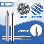 CNC Router V Bits - 12 Piece Set