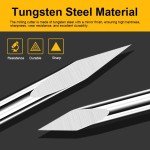 10-Piece CNC Router V Bits Set 1/8" Shank