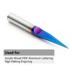 Carbide V Bit Set for CNC Router - 2pcs