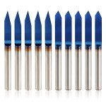 10pcs V Groove Router Bits for Wood Carving