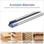 SpeTool 90° CNC V Bit with 1/4" Shank