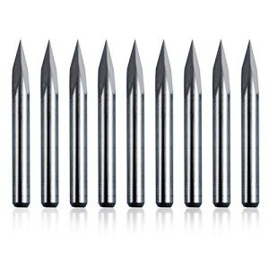 10-Pack CNC Router V Bits 30° 1/8" Shank