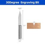 10-Piece Triangular V-Bit CNC Router Bit Set