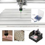 10-Piece Triangular V-Bit CNC Router Bit Set