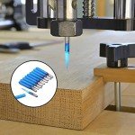 Lancoon 10Pcs Nano Coated CNC Engraving Bits