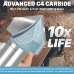 90-Degree V-Groove Carbide Router Bit