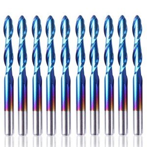 Genmitsu 10-Piece Nano Blue Ball Nose Bits Set
