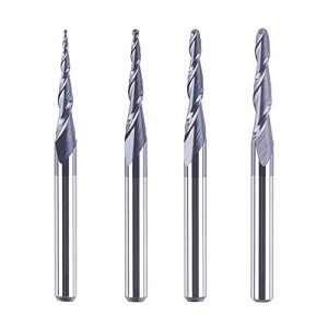 SpeTool 4-Piece Tapered Carbide End Mill Set