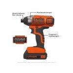 BLACK+DECKER 20V MAX Cordless Impact Driver Kit