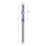 SpeTool 1/4" Ball Nose Carbide End Mill Bit