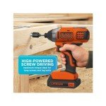 BLACK+DECKER 20V MAX Cordless Impact Driver Kit