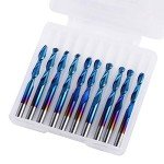 Genmitsu 10-Piece Nano Blue Ball Nose Bits Set