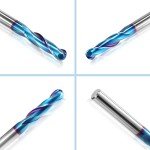 HQMaster 1/4" Ball Nose CNC Router Bits