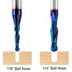 2 PCS Carbide Ball Nose CNC Router Bits