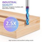 HQMaster 1/4" Ball Nose CNC Router Bits