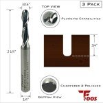 Ball Nose Spiral Router Bit Set - 3 Pieces