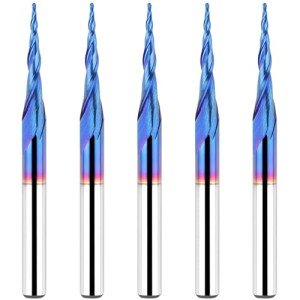 5-Piece Tapered Ball Nose Router Bit Set