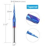 5-Piece Tapered Ball Nose Router Bit Set