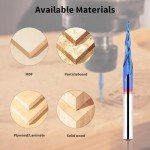 5-Piece Tapered Ball Nose Router Bit Set