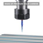 5-Piece Tapered Ball Nose Router Bit Set