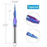 Tapered Ball Nose Router Bit for CNC Projects