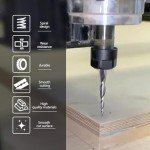 Tapered Ball Nose CNC Cutter Bit Set - 4 Pcs