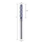 4 Flute Ball Nose End Mill CNC Router Bit