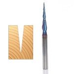 CNC Tapered Ball Nose Spiral Router Bit 1.0mm