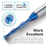 Up Cut Ball Nose Router Bit for CNC 1/8