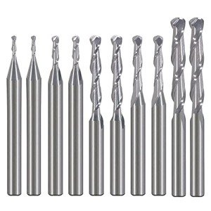 HOZLY Woodworking Carbide Ball Nose End Mill Set