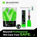 SHARPRO 1/4" Ball Nose CNC Router Bits Set