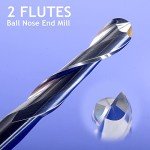 HOZLY Woodworking Carbide Ball Nose End Mill Set