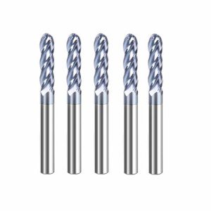5-Pack Carbide Ball Nose CNC Router Bits