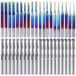 40-Piece CNC Router Bit Set with 1/8" Shank