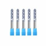 5-Pack Carbide Ball Nose CNC Router Bits